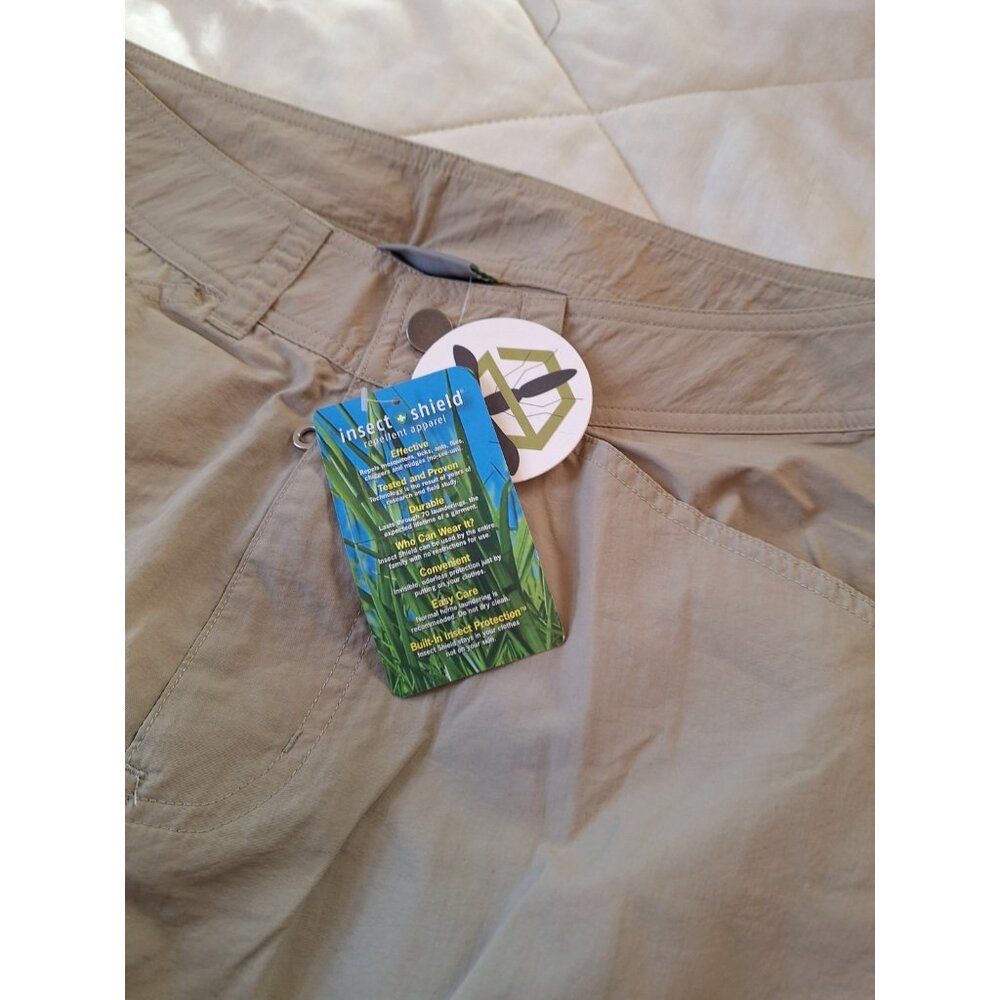NoBugs Insect Repellent Cargo Pants Mens 30x32 Khaki Insect Shield - Picture 4 of 7